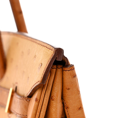 Hermes Ostrich Birkin 35 Gold 12 of 13