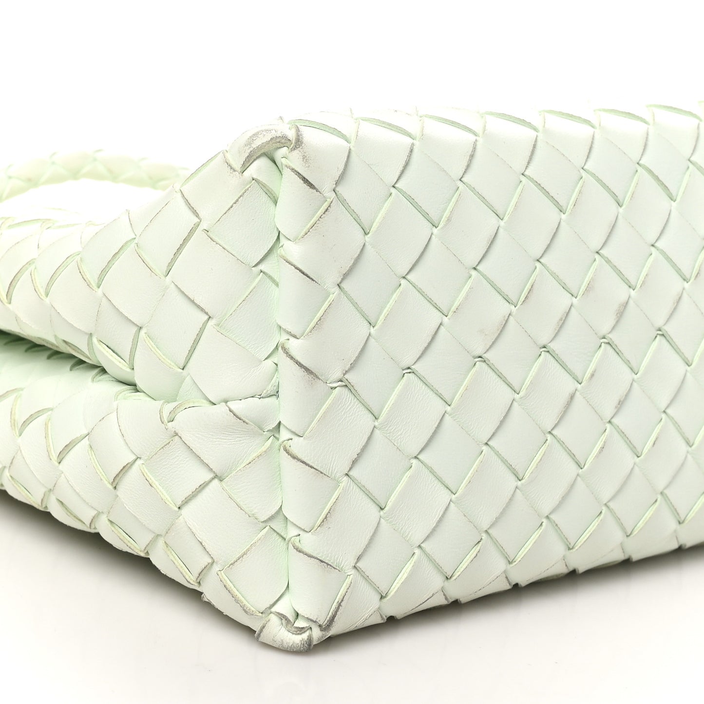 Nappa Intrecciato Medium Andiamo Shoulder Bag Glacier