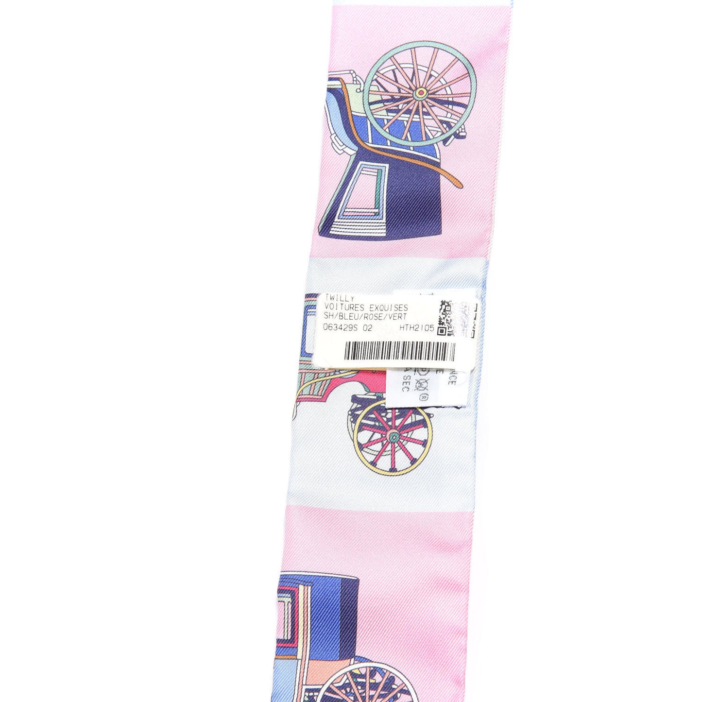 Silk Les Voitures Exquises Twilly Bleu Rose Vert