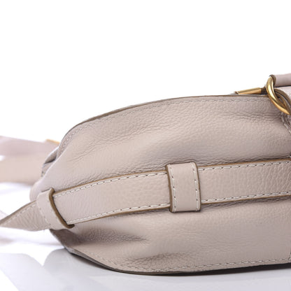 Chloe Calfskin Mini Marcie Round Crossbody Bag Abstract White 8 of 10