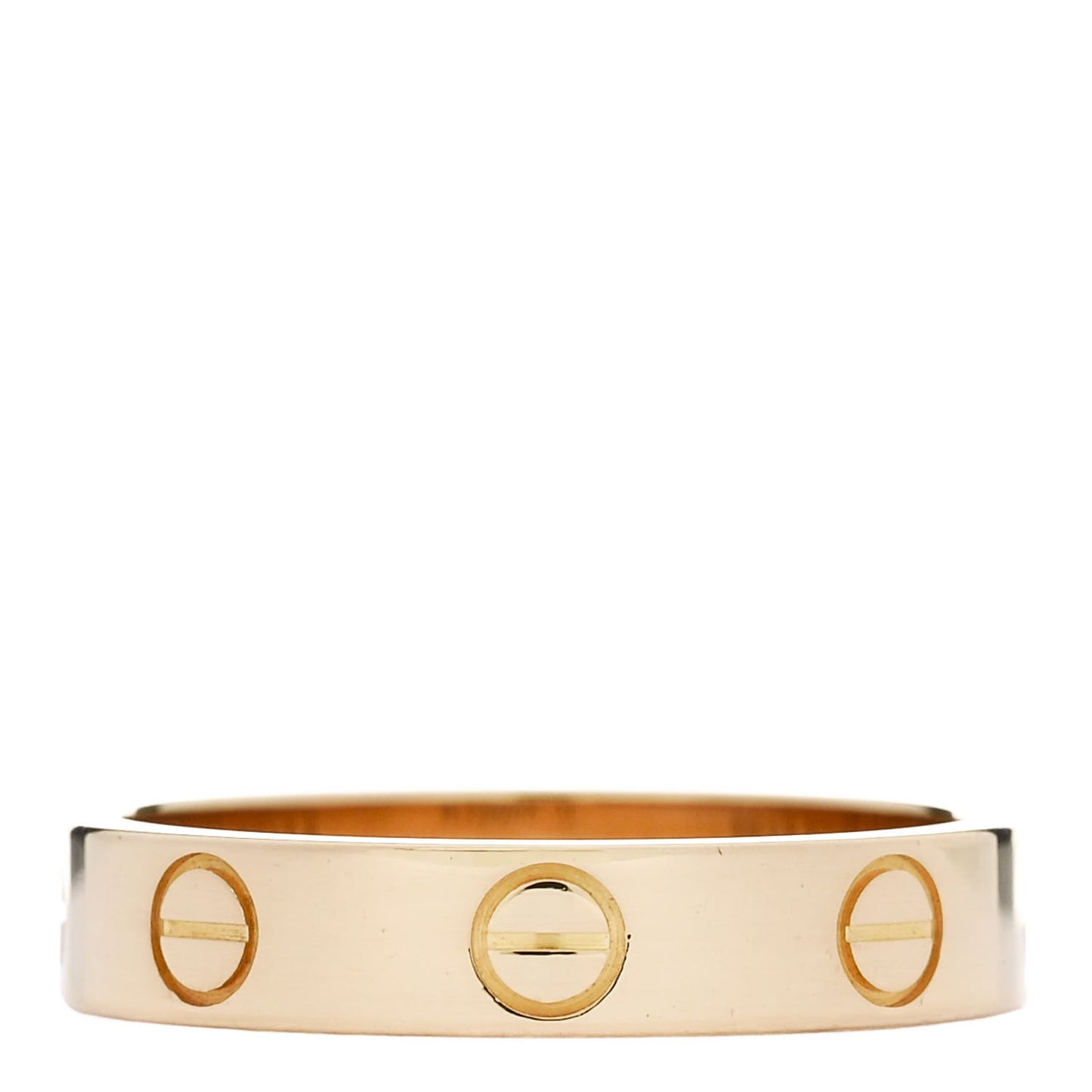 18K Yellow Gold 3.5mm LOVE Wedding Band Ring 51 5.75