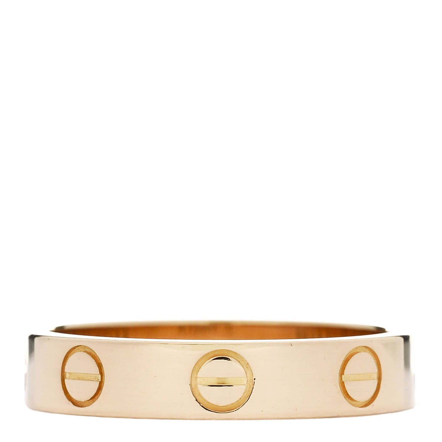 Cartier 18K Yellow Gold 3.5mm LOVE Wedding Band Ring 51 5.75 3 of 4