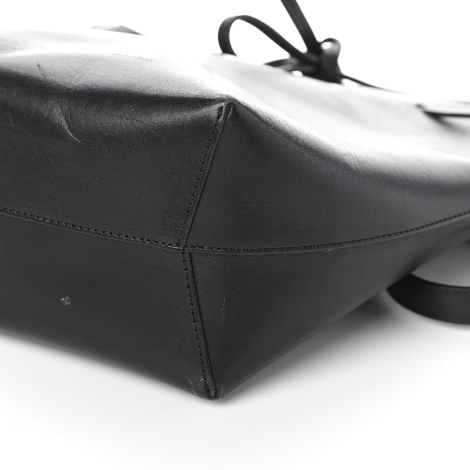 Mansur Gavriel Calfskin Mini Bucket Bag Black Flamma 9 of 9