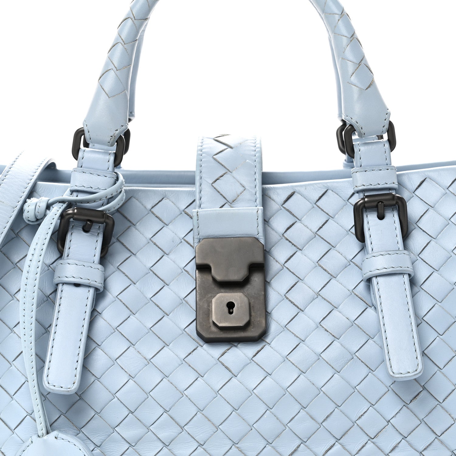 小物 temple  Bottega Veneta Bottega Veneta Nappa Intrecciato Small Roma Tote Topazio 1859978
