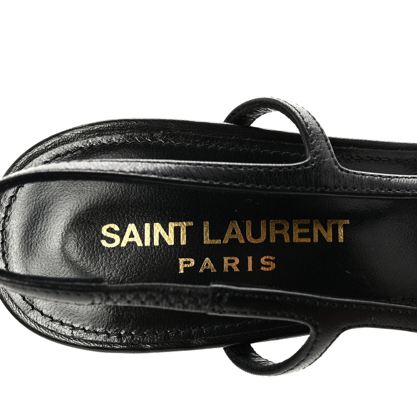 Smooth Calfskin Jeanne 110 Slingback Pumps 39 Black Gold