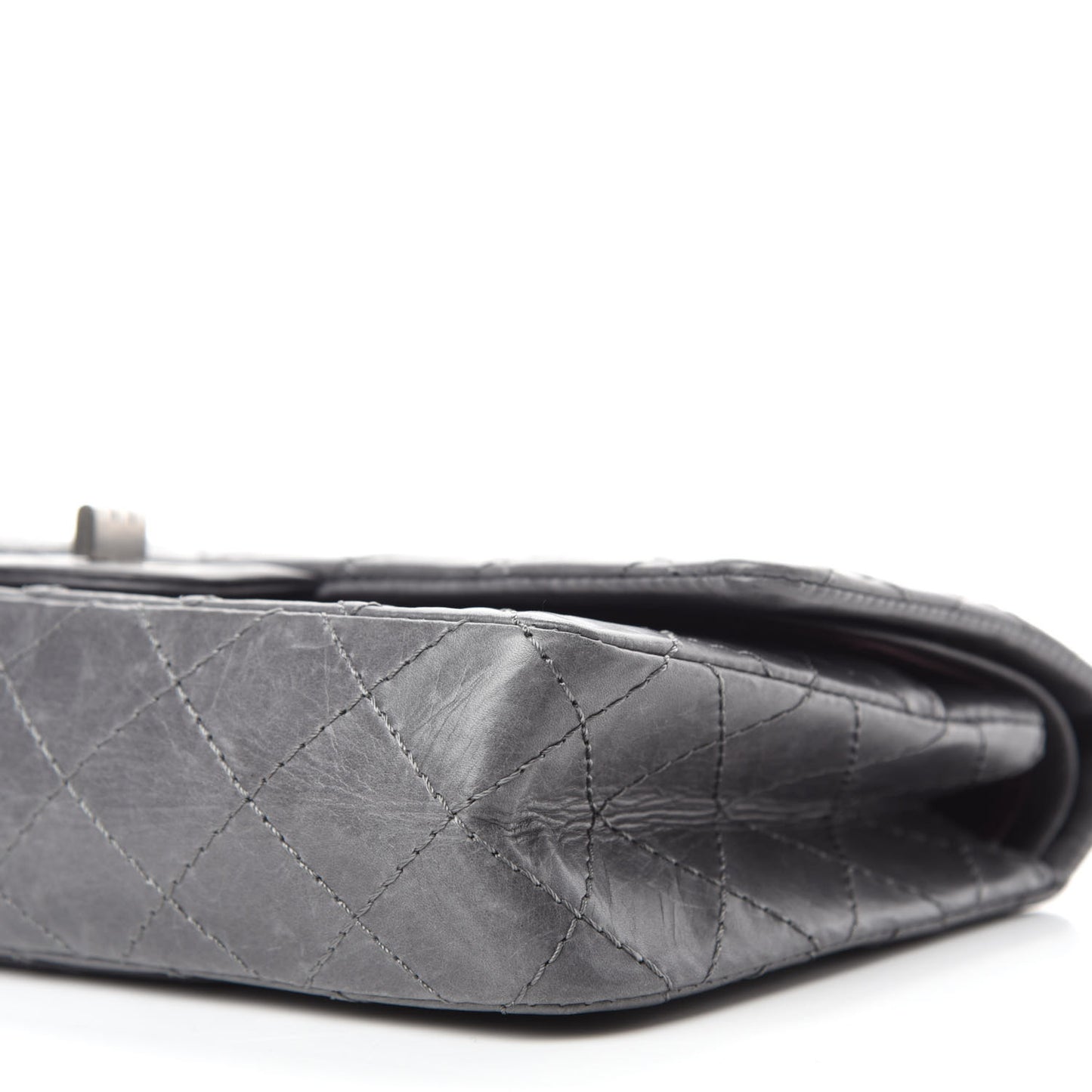 Aged Calfskin Quilted 50th Anniversary 2.55 Reissue 225 Flap Grey