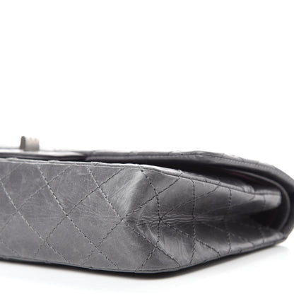 Chanel Aged Calfskin Quilted 50th Anniversary 2.55 Reissue 225 Flap Grey 7 of 12