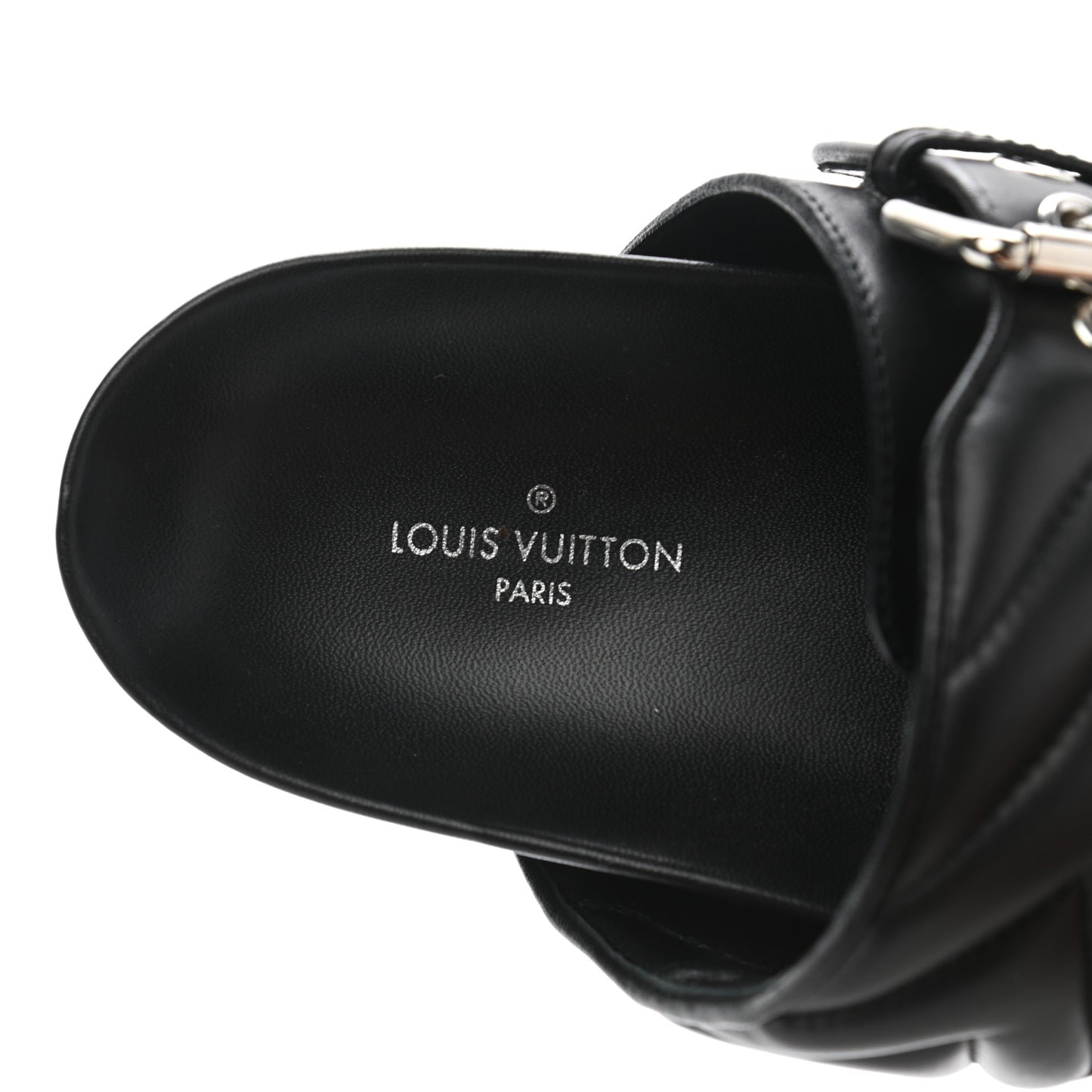 Calfskin New Wave Bom Dia Mule Sandals 37 Black