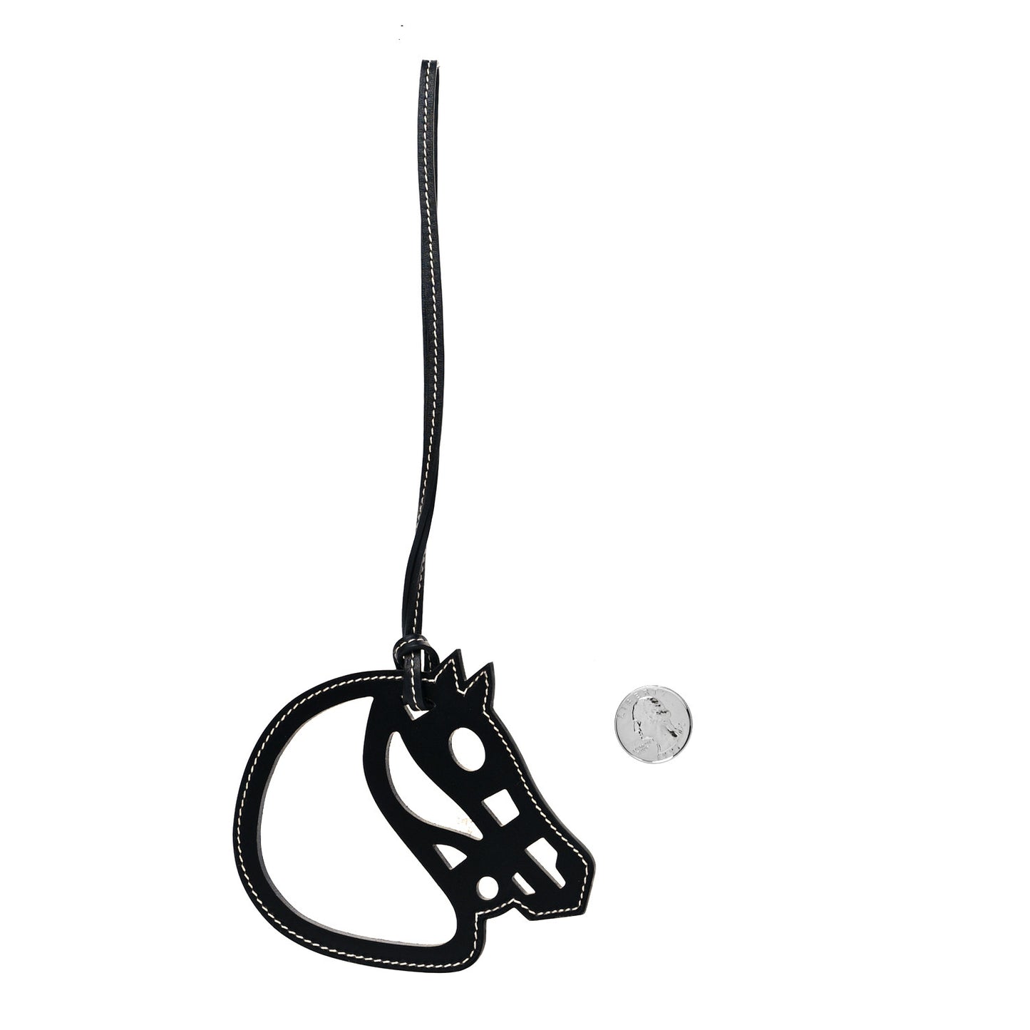 Box Paddock Cheval Horse Bag Charm Black