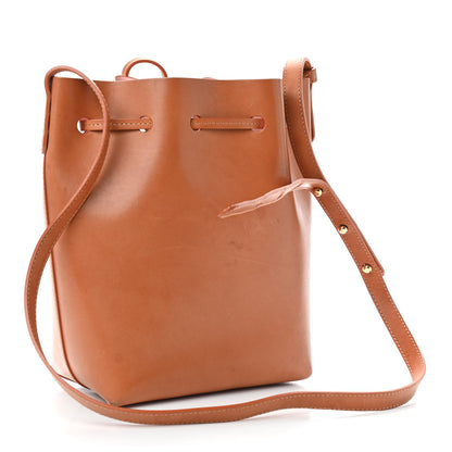 Mansur Gavriel Calfskin Mini Bucket Bag Cammello Rosa 3 of 14