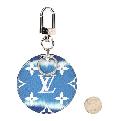Louis Vuitton Monogram Escale Bag Charm Key Holder Blue 2 of 4