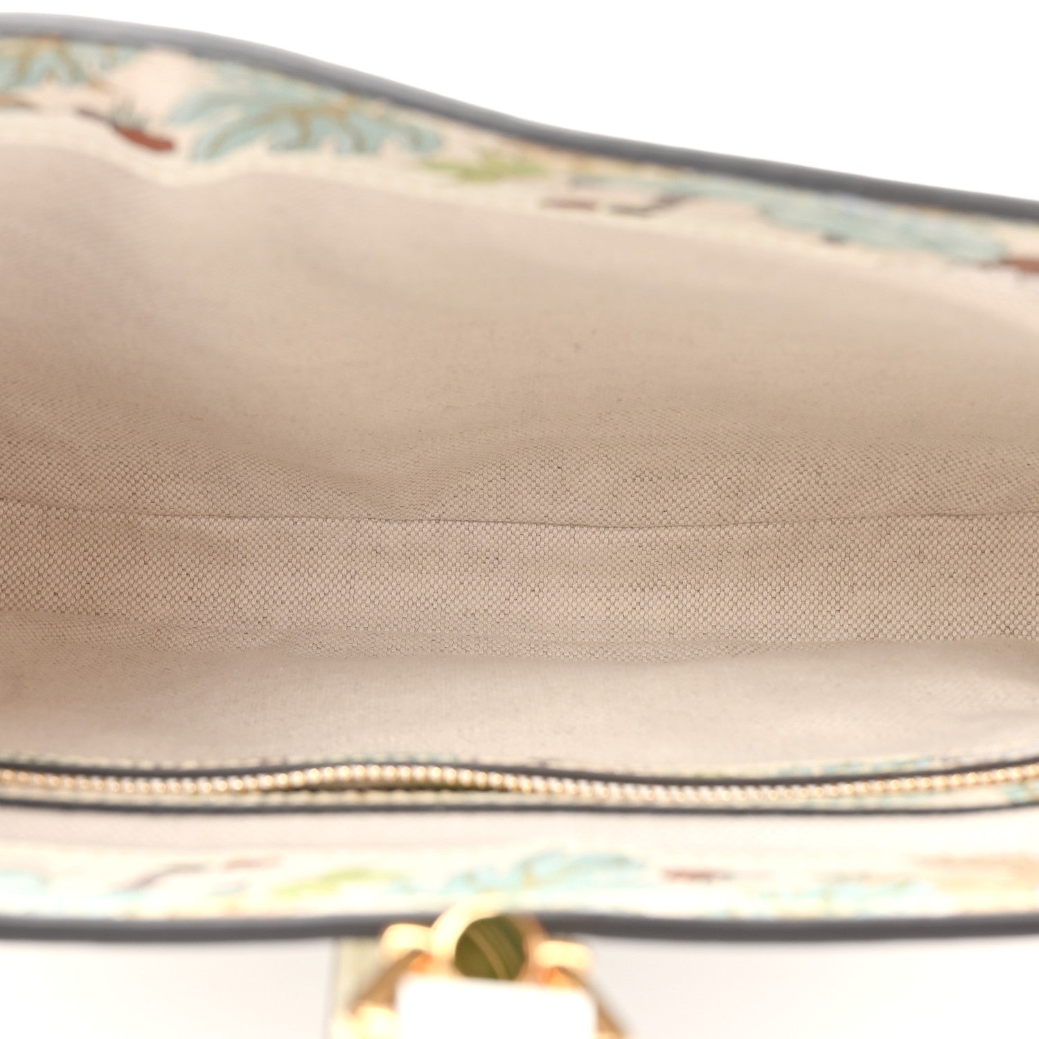 Gucci New Shangai Calfskin Tiger Savanah Small Jackie 1961 Hobo Chalky White Multicolor 5 of 10