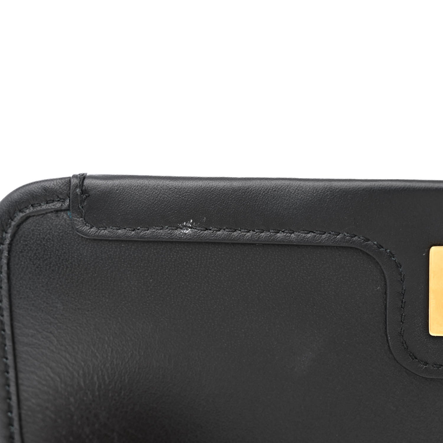 Salvatore Ferragamo Calfskin Canvas Trifolio Crossbody Bag Black 12 of 13