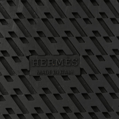 Hermes Calfskin Womens Chypre Sandals 39 Black 8 of 10