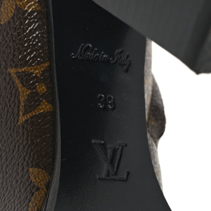 Louis Vuitton Patent Calfskin Monogram Star Trail Ankle Boots 39 Black 7 of 9