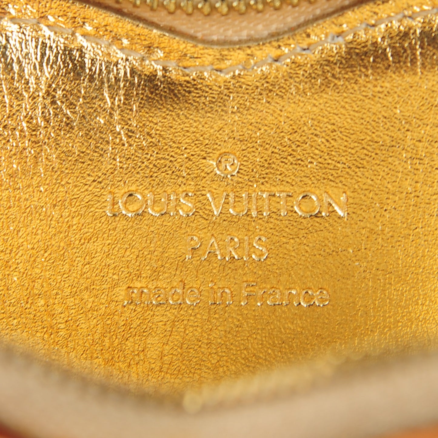 Monogram Miroir Heart Coin Purse Gold