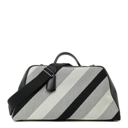 Hermes Toile H Sombrero II Bayadere Cavour Bag Ecru Black 1 of 13