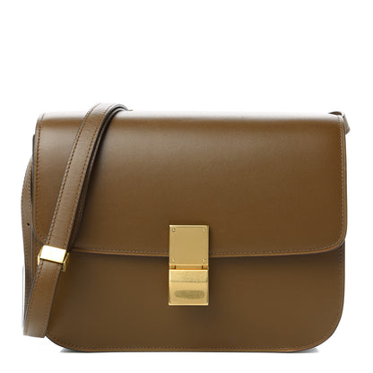 Celine Smooth Calfskin Medium Classic Box Flap Bag Camel 1 of 10
