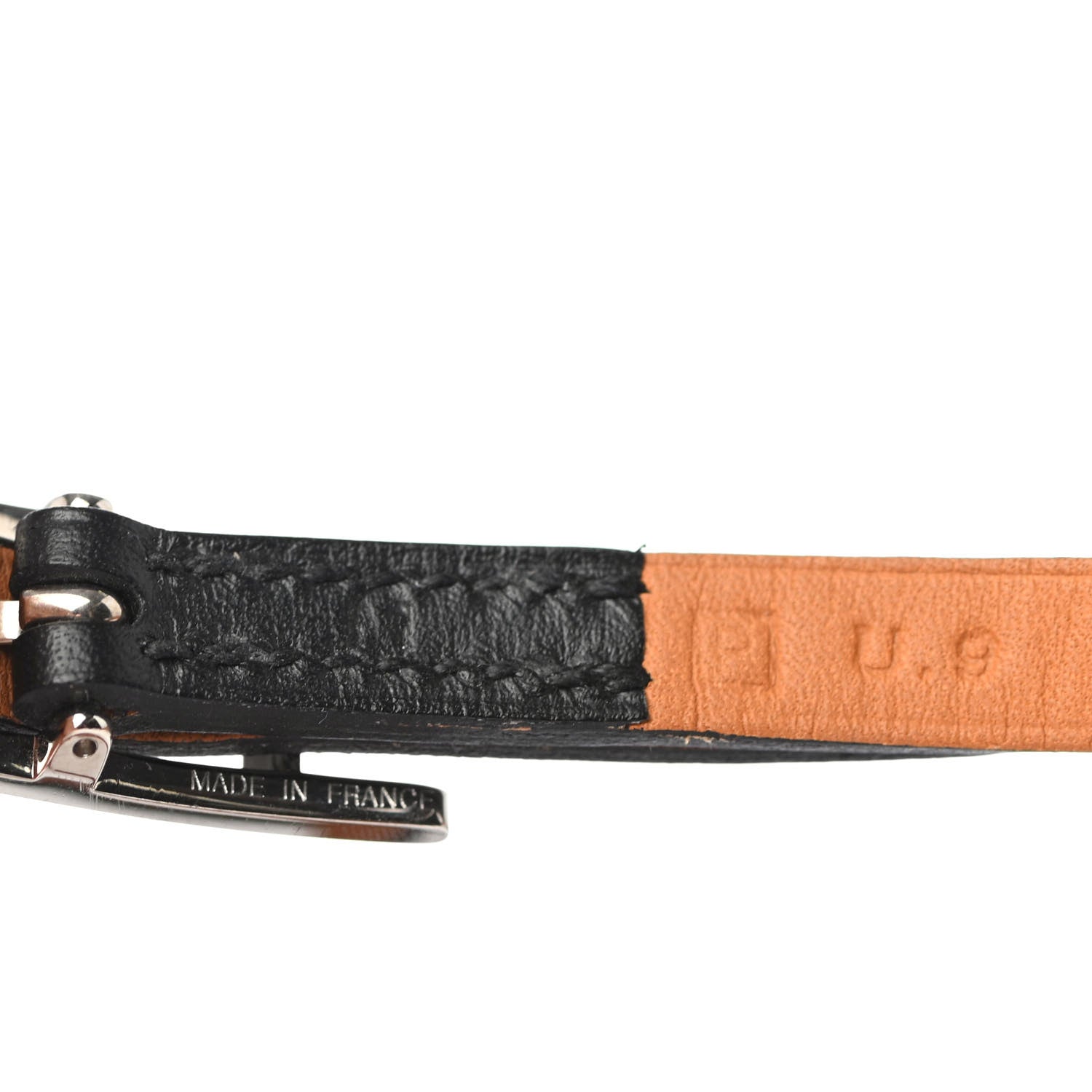 Hermes Chamonix Hapi 3MM Triple Tour Wrap Bracelet M Black 4 of 4