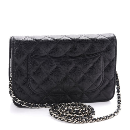 Chanel Caviar Quilted Wallet On Chain WOC Black 3 of 11