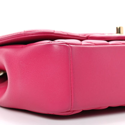 Chanel Lambskin Quilted Mini Mademoiselle Chic Flap Pink 9 of 10