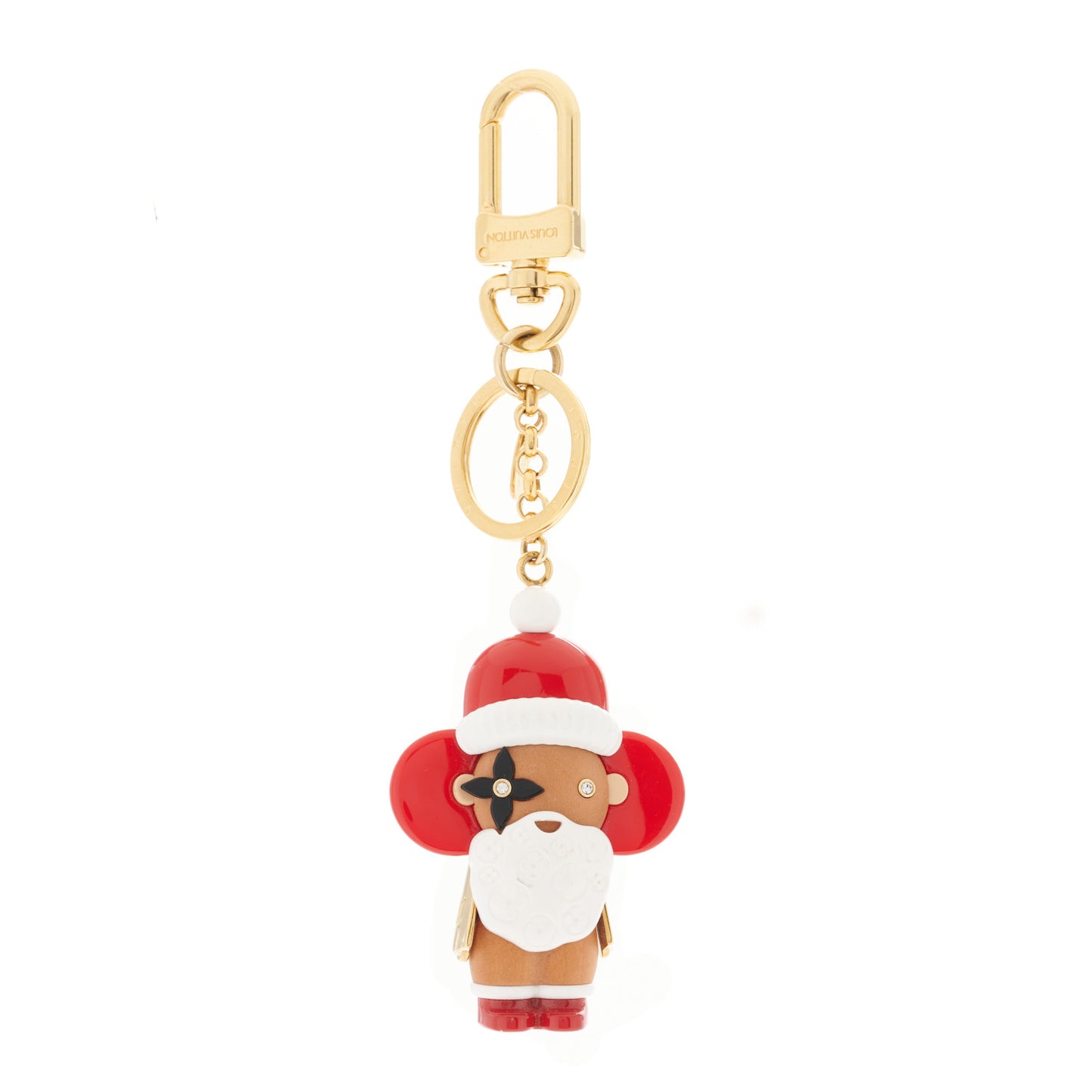 Resin Wood Vivienne Santa Bag Charm Key Holder