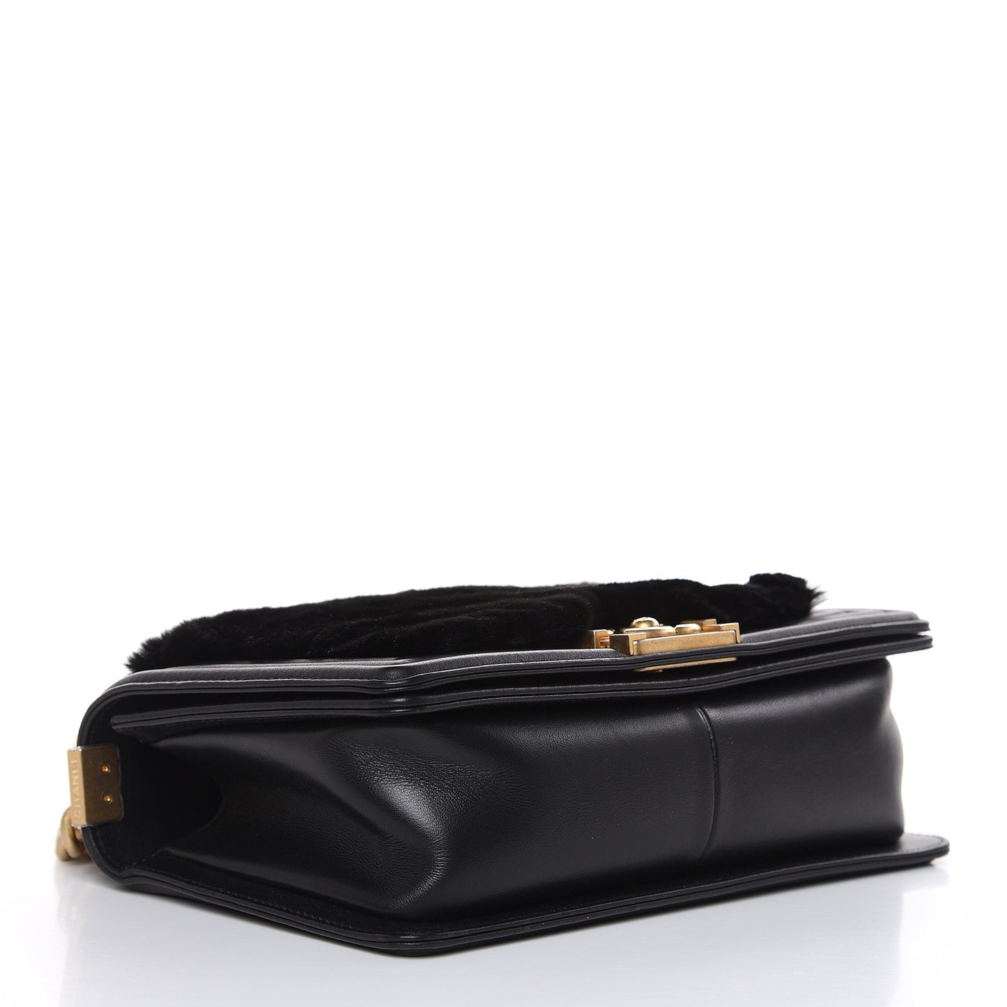 Orylag Medium Boy Top Handle Flap Black