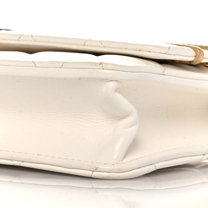 Chanel Lambskin Quilted Coco Clips Wallet On Chain WOC White 9 of 10