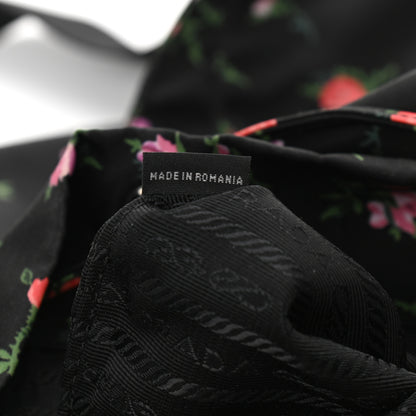 Prada Tessuto Nylon Saffiano Stampata Backpack Black Dis Rose 6 of 10