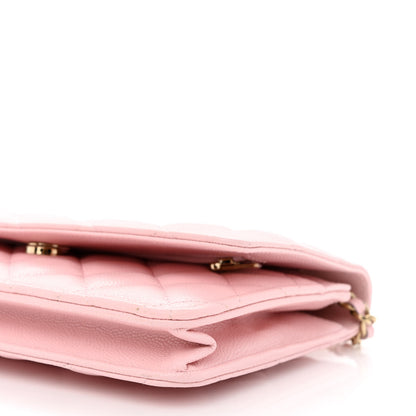 Chanel Caviar Quilted Wallet On Chain WOC Light Pink 10 of 11