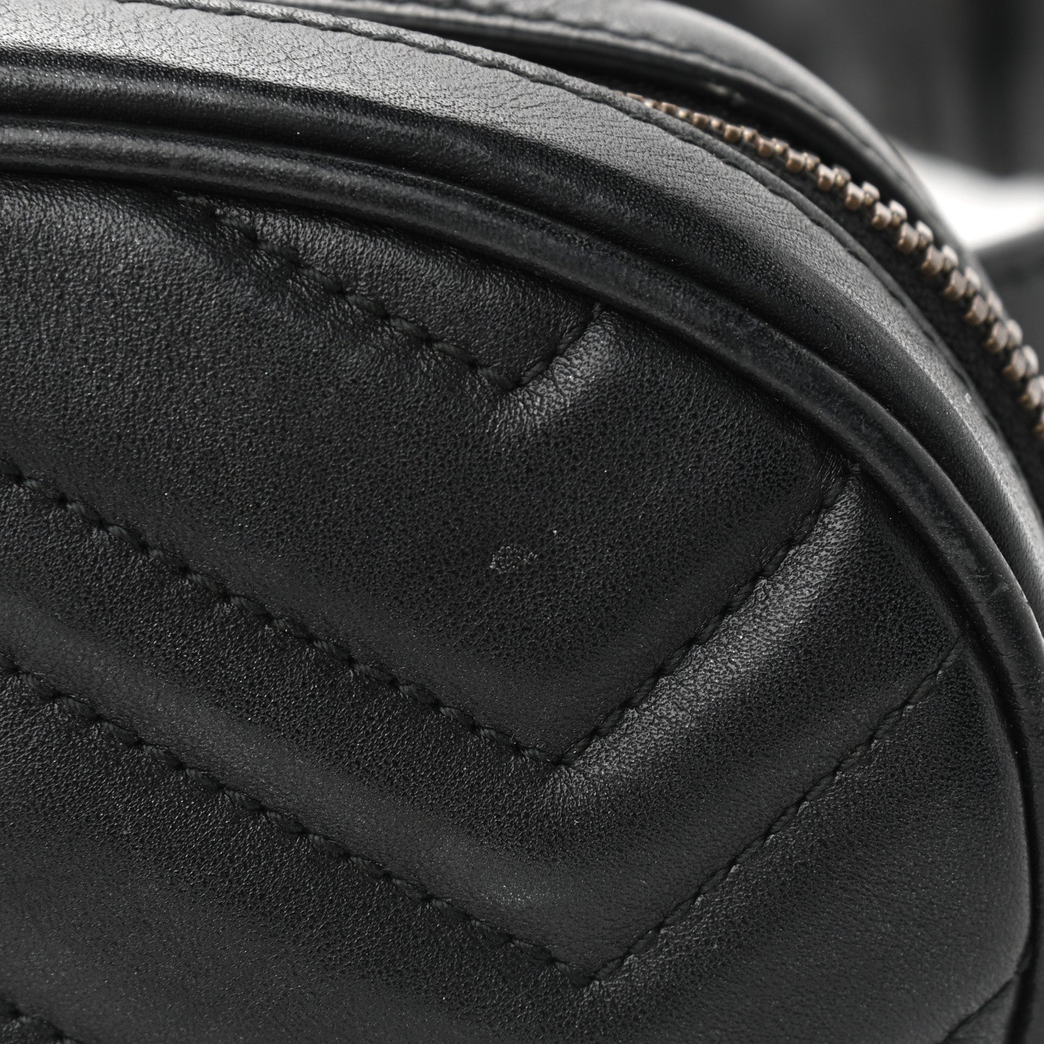 Gucci Calfskin Matelasse GG Marmont Belt Bag 85 34 Black 13 of 14