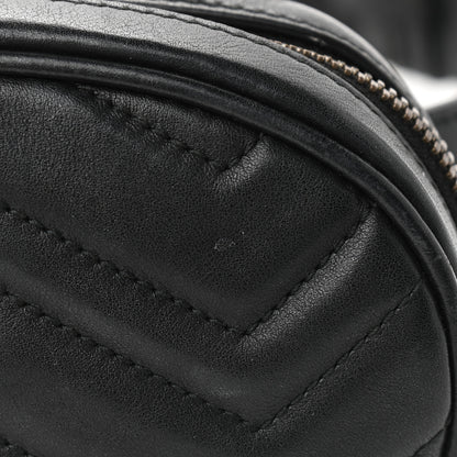 Gucci Calfskin Matelasse GG Marmont Belt Bag 85 34 Black 13 of 14