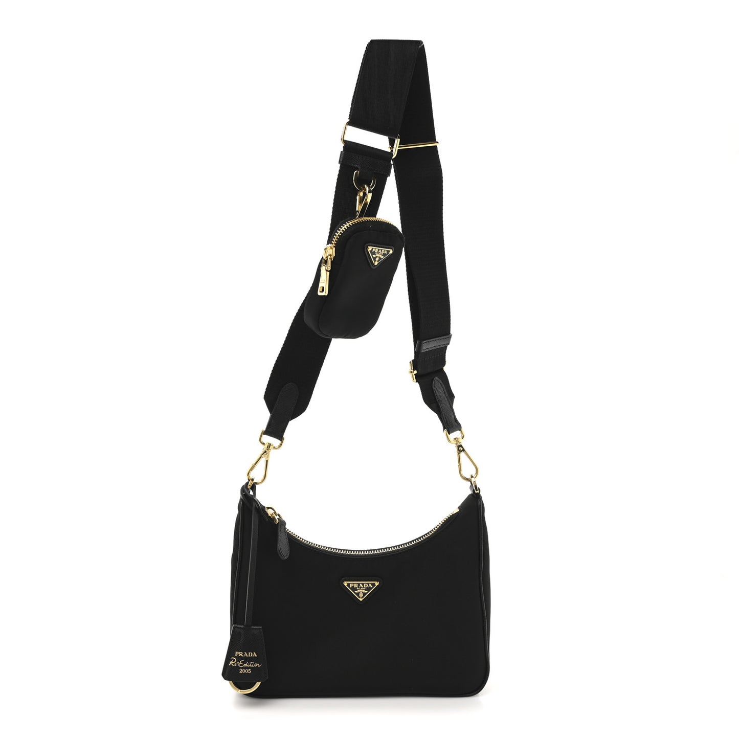 Nylon Re-Edition 2005 Shoulder Bag Black