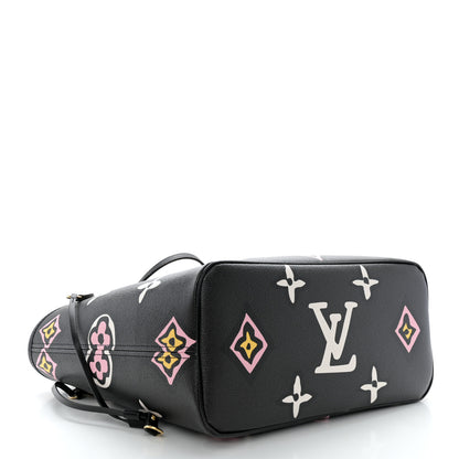 Louis Vuitton Monogram Giant Wild at Heart Neverfull MM Black 4 of 10
