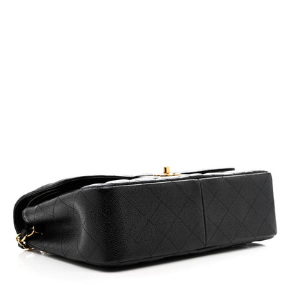 Chanel Caviar Quilted Jumbo Double Flap Black 4 of 10