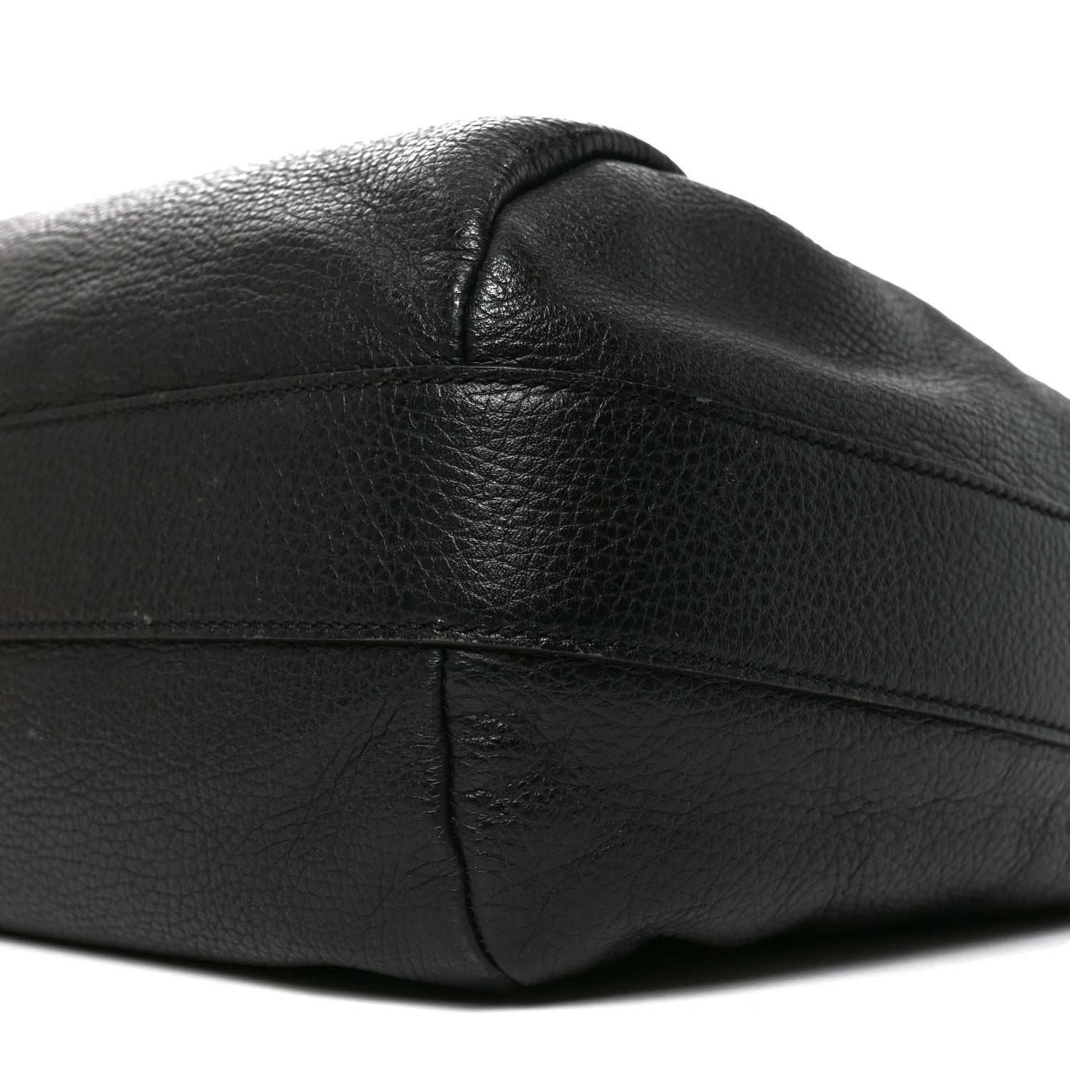 Gucci Grained Calfskin Bamboo Bar Hobo Black 9 of 10