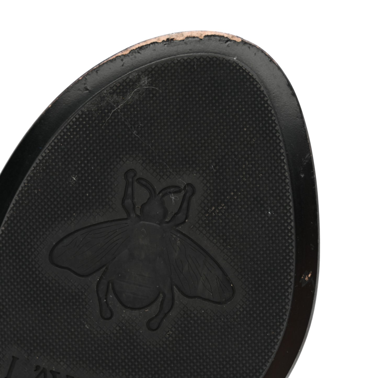 Calfskin GG Marmont Thong Sandals 36.5 Mystic White