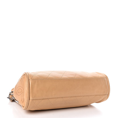 Chanel Lambskin Stitched Medium Ultimate Soft Tote Beige 4 of 10