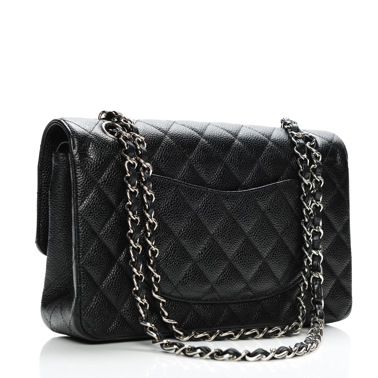 Chanel Caviar Quilted Medium Double Flap Black 3 of 7