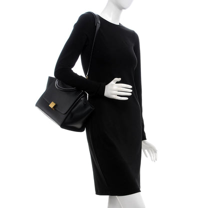 Celine Liege Calfskin Small Trapeze Black 2 of 6