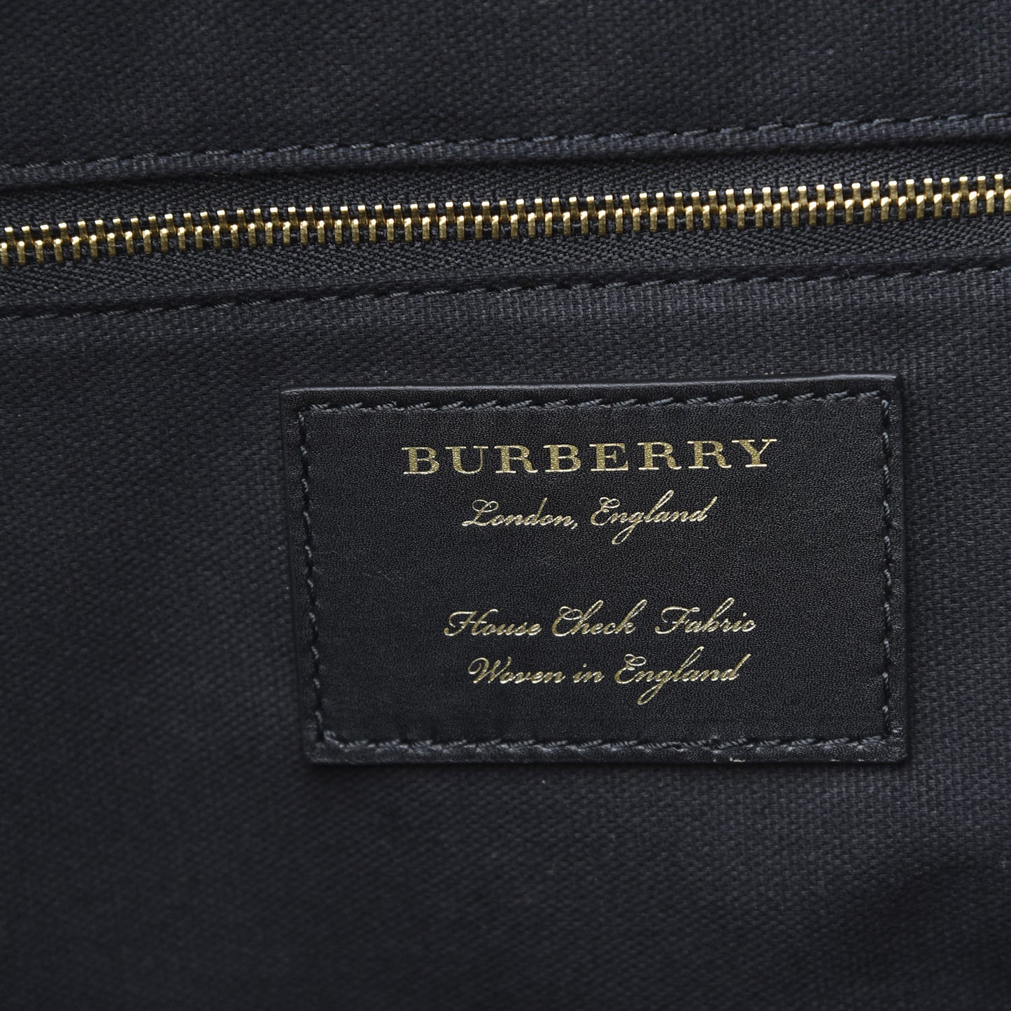 Derby Calfskin House Check Medium Welburn Tote Black