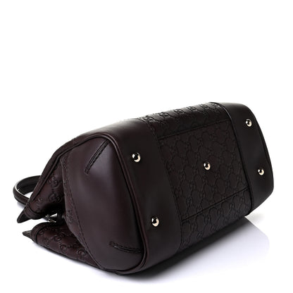 Gucci Guccissima Medium Mayfair Tote Dark Brown 4 of 4