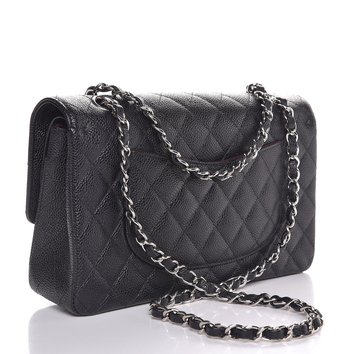 Chanel Caviar Quilted Medium Double Flap Black 3 of 9