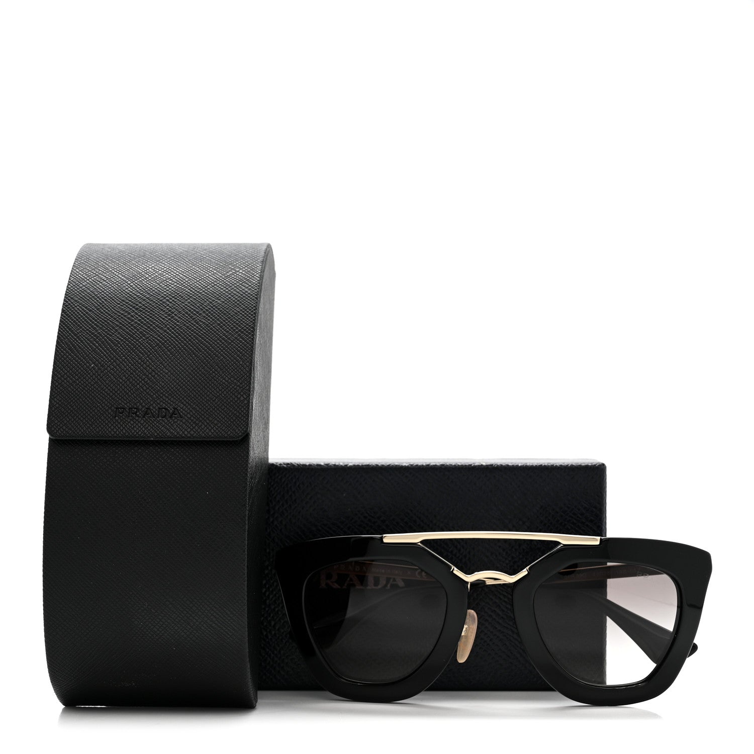 Prada Acetate Cinema Sunglasses SPR 09Q Black 7 of 7
