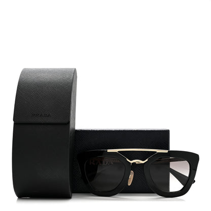Prada Acetate Cinema Sunglasses SPR 09Q Black 7 of 7