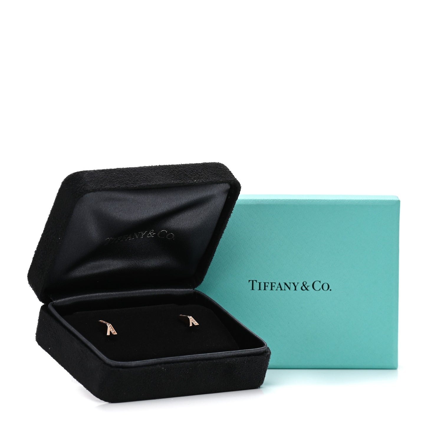 18K Rose Gold Diamond Atlas X Earrings