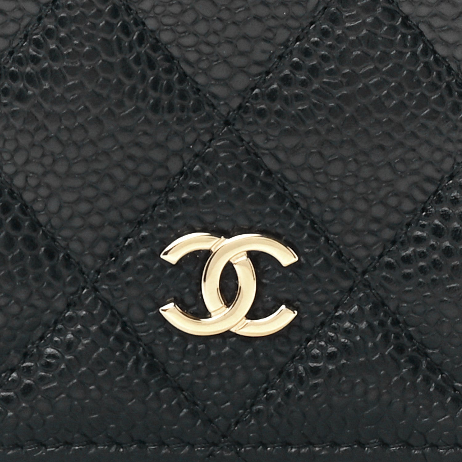 Chanel Caviar Quilted Zip Coin Purse Black 8 of 12