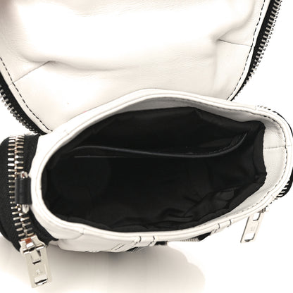 Alexander Wang Lambskin Micro Marti Crossbody White Black 5 of 10
