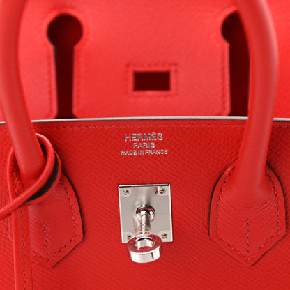 Hermes Epsom Birkin Sellier 25 Rouge De Coeur 6 of 11