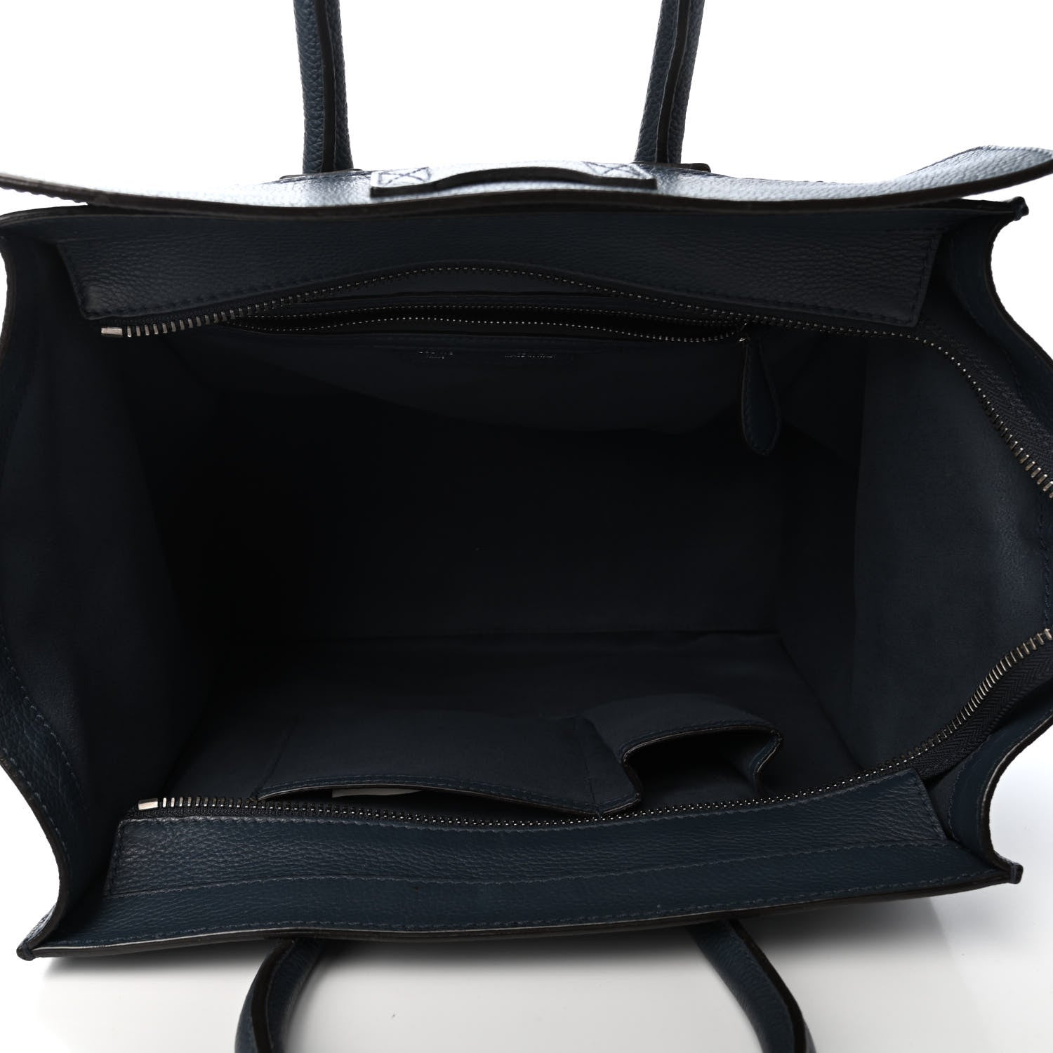 Celine Drummed Calfskin Mini Luggage Orage 4 of 4